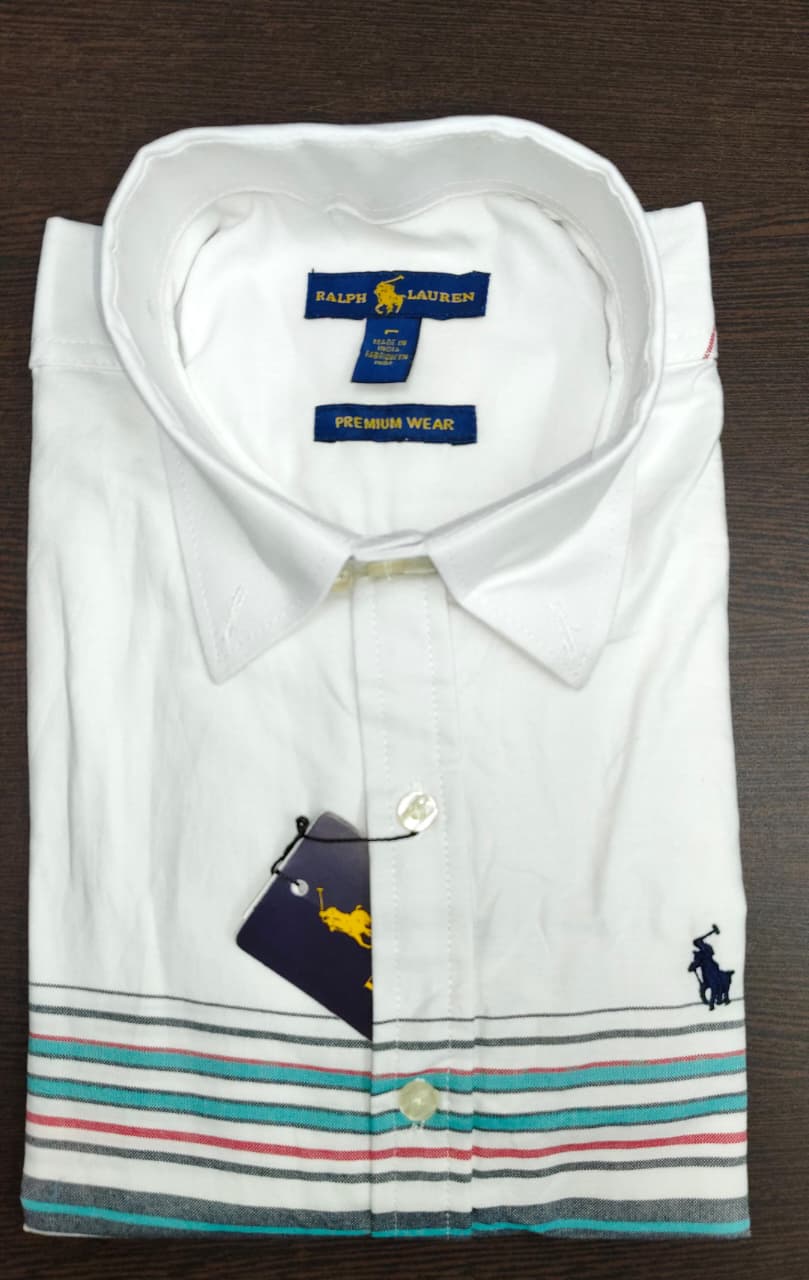 Premium Oxford Cotton Striped Casual Shirt for Men | Multi-Stripe Collection