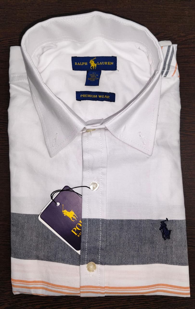 Premium Oxford Cotton Striped Casual Shirt for Men | Multi-Stripe Collection