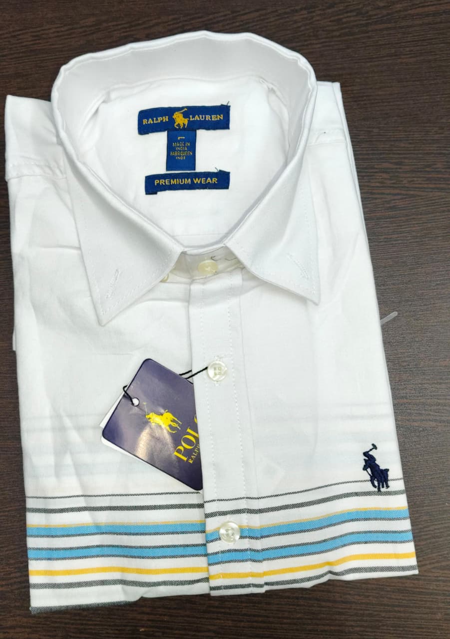 Premium Oxford Cotton Striped Casual Shirt for Men | Multi-Stripe Collection