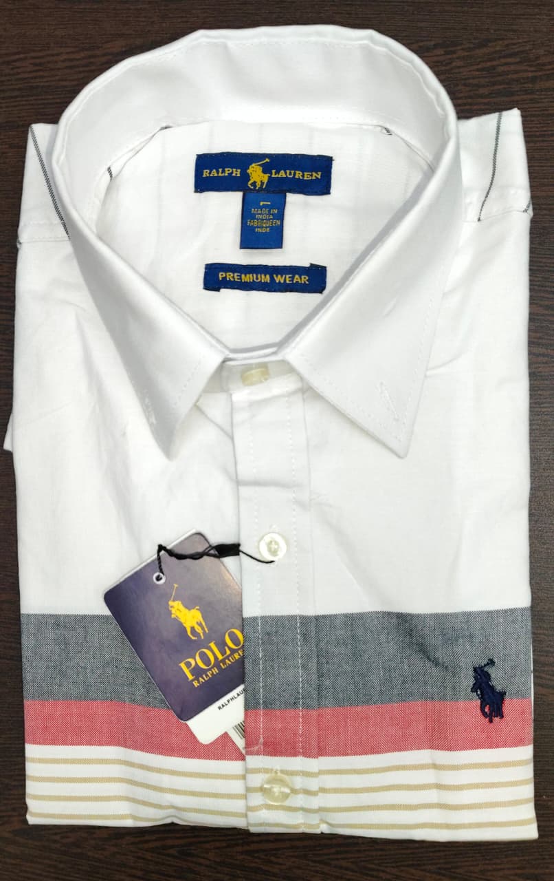 Premium Oxford Cotton Striped Casual Shirt for Men | Multi-Stripe Collection