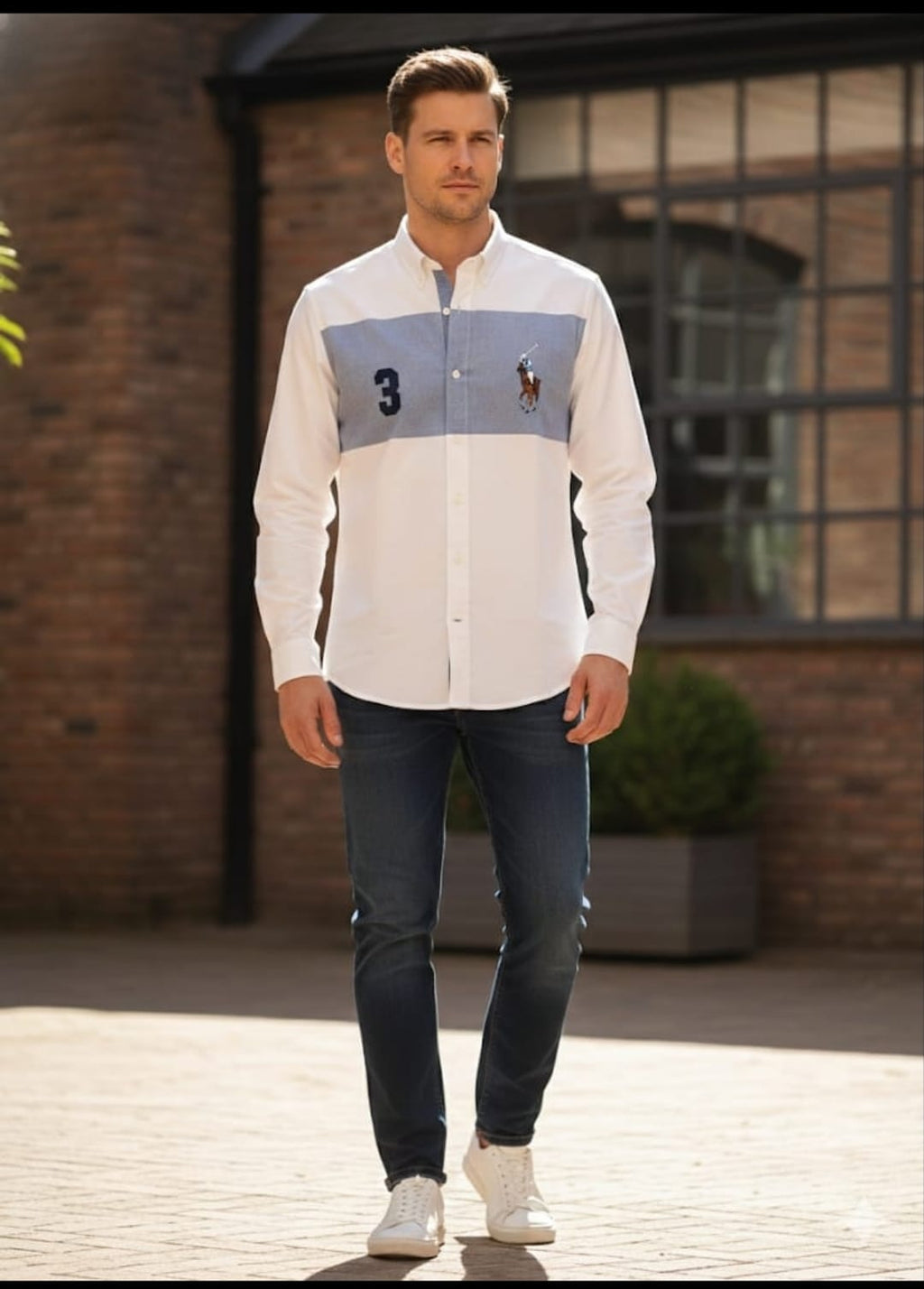 Premium Men's Color Block Casual Shirt