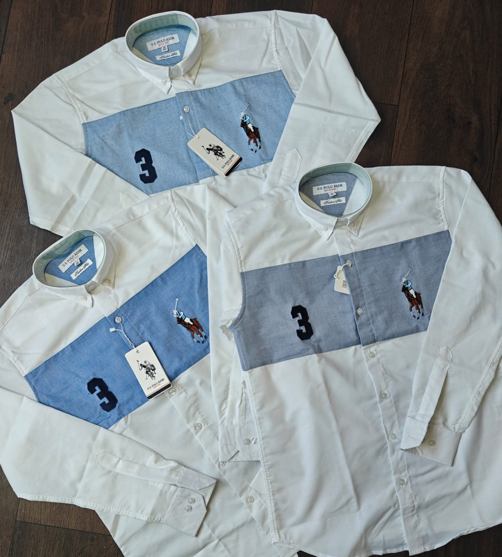 Premium Men's Color Block Casual Shirt