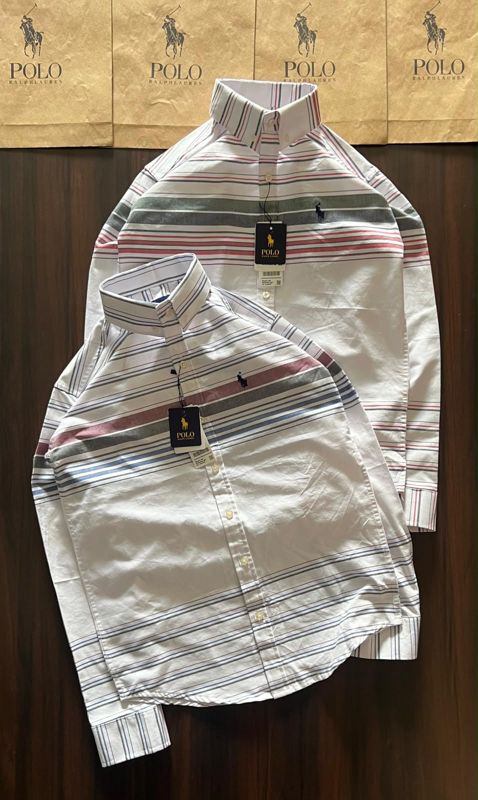 Premium Oxford Cotton Striped Casual Shirt for Men | Multi-Stripe Collection