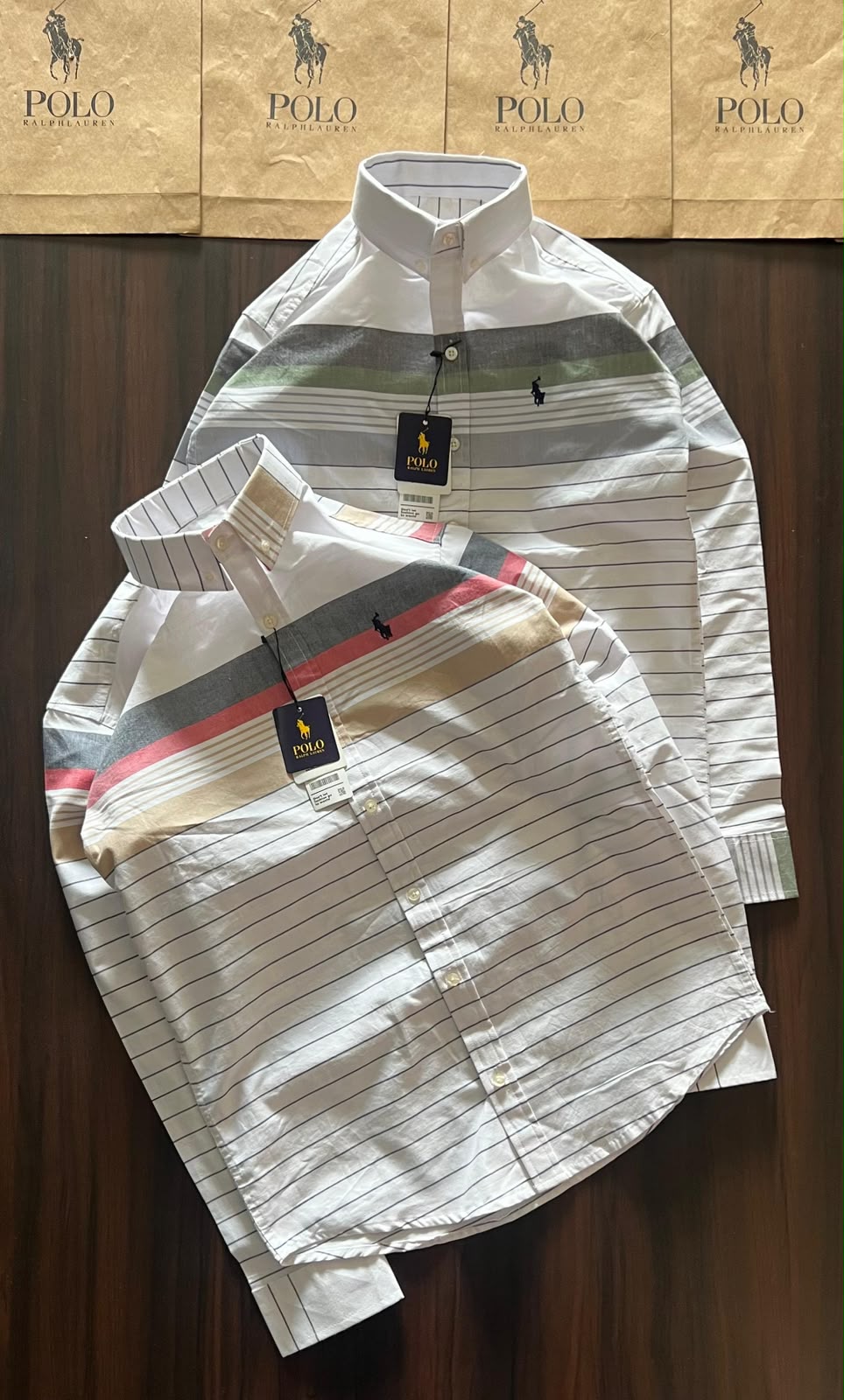 Premium Oxford Cotton Striped Casual Shirt for Men | Multi-Stripe Collection