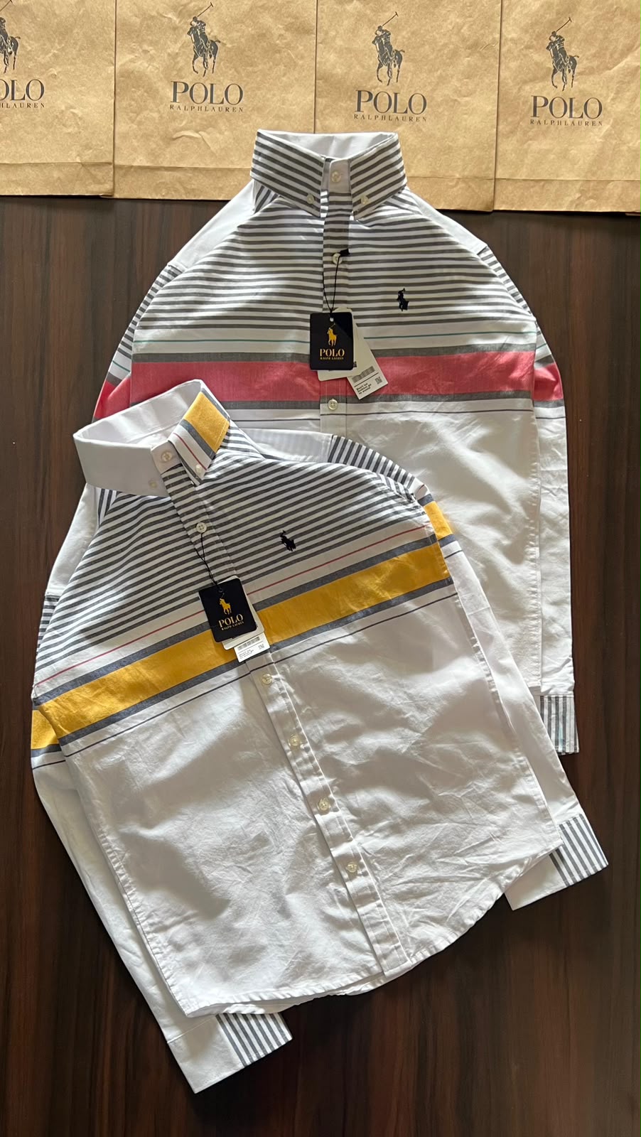 Premium Oxford Cotton Striped Casual Shirt for Men | Multi-Stripe Collection