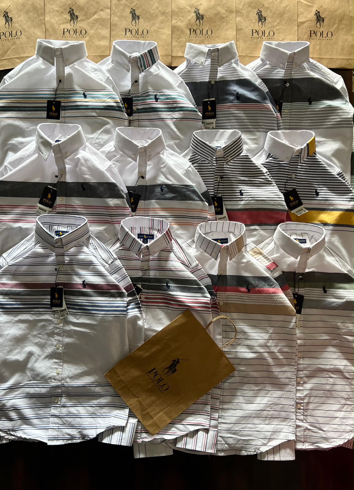 Premium Oxford Cotton Striped Casual Shirt for Men | Multi-Stripe Collection