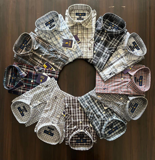 Men's Premium Cotton Check Shirts Combo Pack (Pack of 2) Any 2 Check