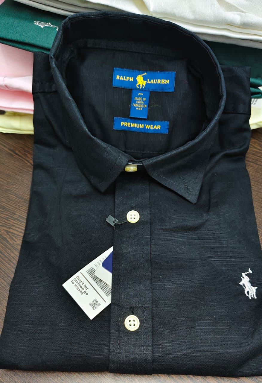 Premium Linen Plain Full Sleeve Shirt for Men | Solid Casual & Formal Shirt