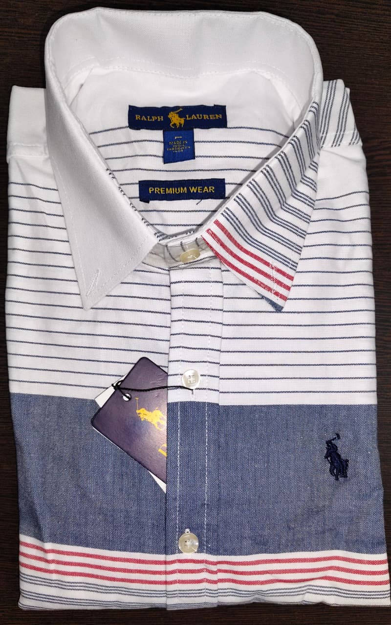 Premium Oxford Cotton Striped Casual Shirt for Men | Multi-Stripe Collection